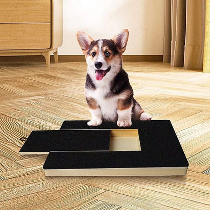 Wooden Dog Scratching Board with Food Box